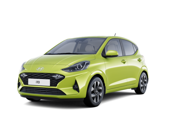 Nová i10 - Smart - 1,0i Benzín 46 kW 5st. manuální - Černý - Lucid Lime Metallic