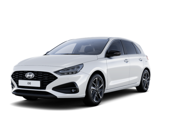 Nová i30 Hatchback - Smart (dříve Comfort) - 1,5i Benzín 71 kW 6st. manuální - Černý - Atlas White Solid