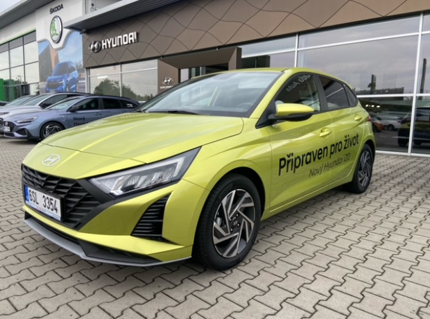 i20-2023 - SMART FL - 1,2 DPI 58 kW 5 st. manuální - Černý - Lucid Lime Metallic