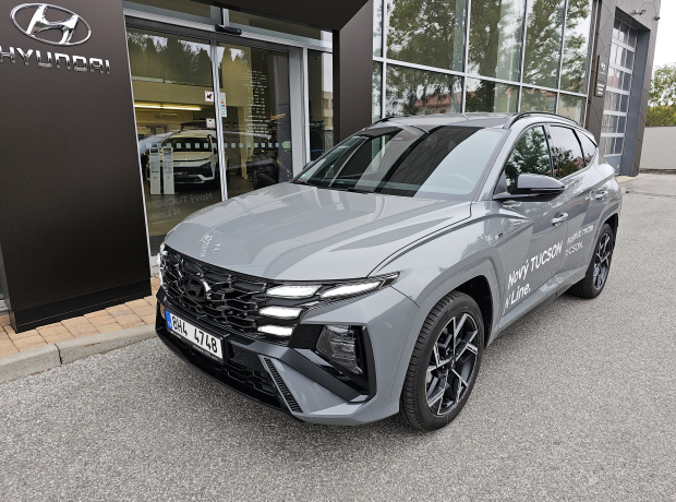 Nový TUCSON - N LINE STYLE - 1,6 T-GDI MHEV 4×4 118 kW DCT - Černý - Shadow Gray