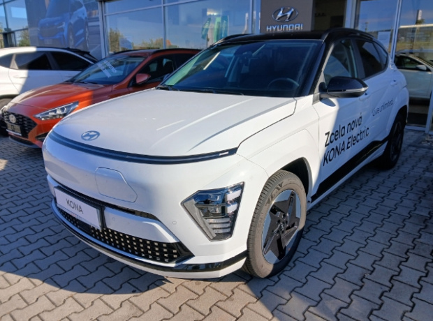 KONA Electric 2023 - CZECH EDITION - 150 kW / 2WD / 64,8 kWh - Černý - Atlas White Solid / Abyss Black Pearl