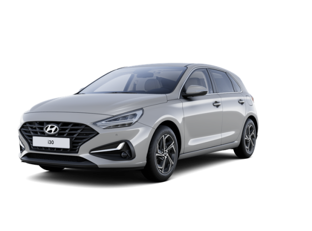 i30 Hatchback - SMART PE - 1,0 T-GDI 88 kW MT - Černý - Shimmering Silver Metallic