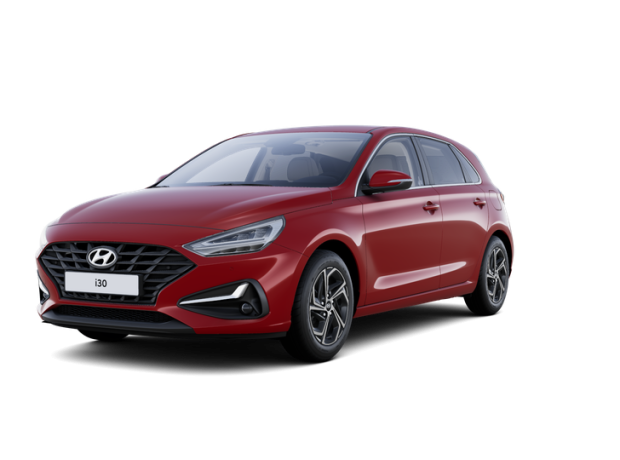 i30 Hatchback - N LINE PE - 1,5 T-GDI 117 kW iMT MHEV - Černý - Sunset Red